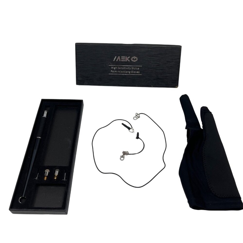 MEKO High Sensitivity Stylus Set W/ Palm Rejection Gloves & Accessories 47g